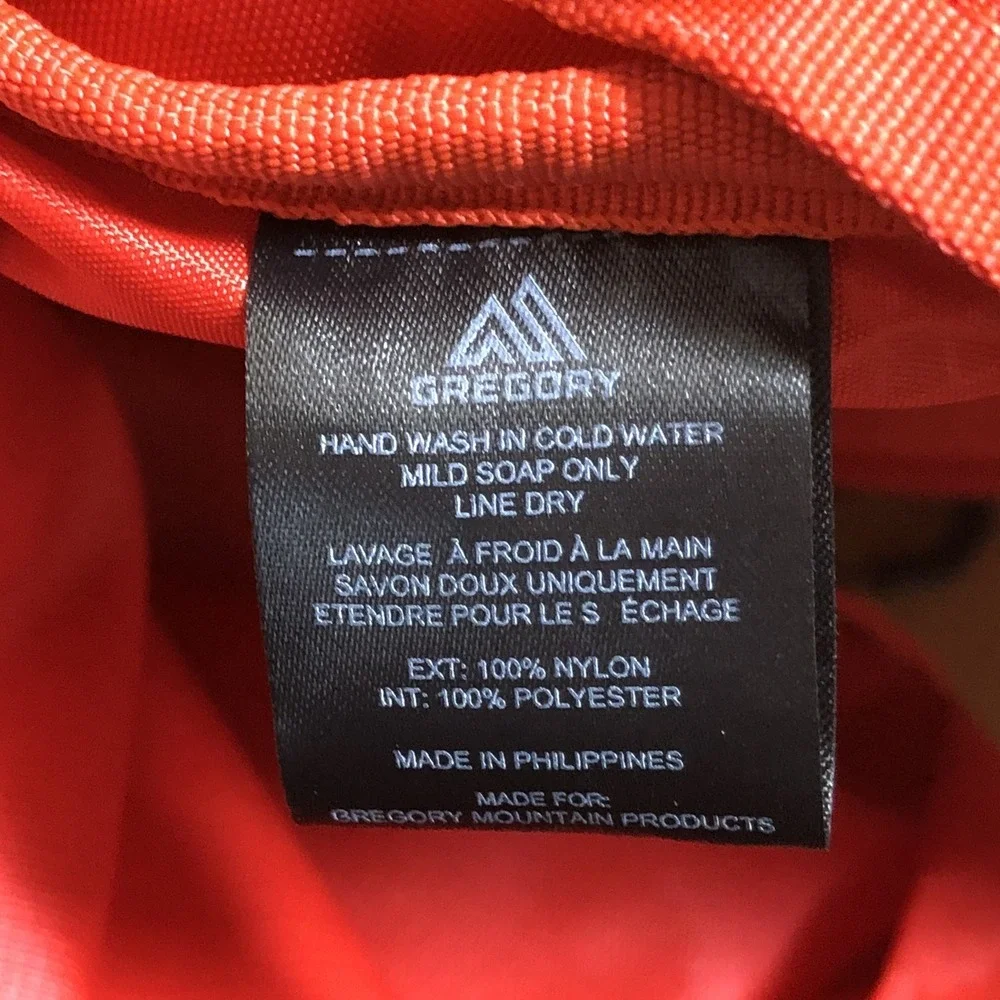 Gregory Kiro 24 Backpack Large Red Travel H2O Hiking Outdoors Pockets